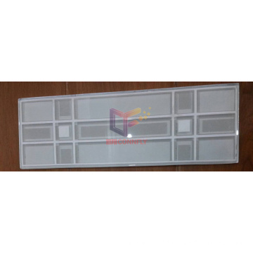 Modern Style White Crystal Glass Brick Tile